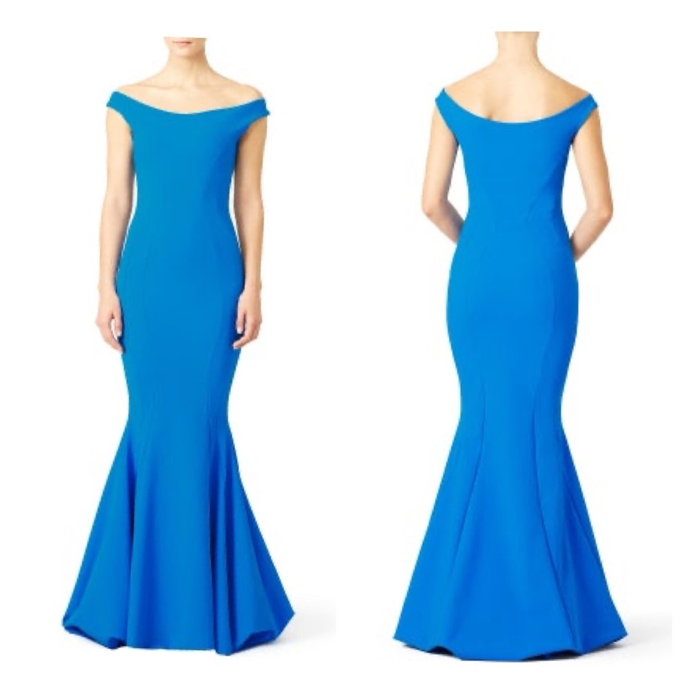 Chiara Boni Royal Blue Sleeveless Wedding Gown